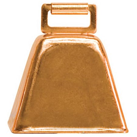 65-4473 2.50 X 2.25 In. Copper Plated Over Steel Cow Bell